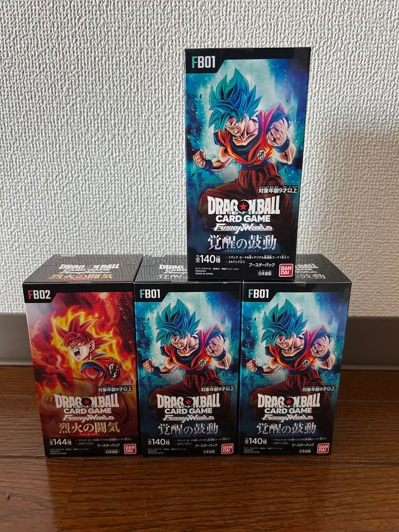 ドラゴンボール　覚醒の鼓動3ボックス　烈火の闘気1ボックスセット