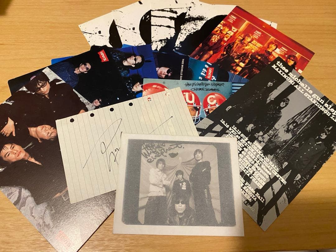 ミッシェルガンエレファント 写真 サイン ポストカード ステッカー 非売品 レア