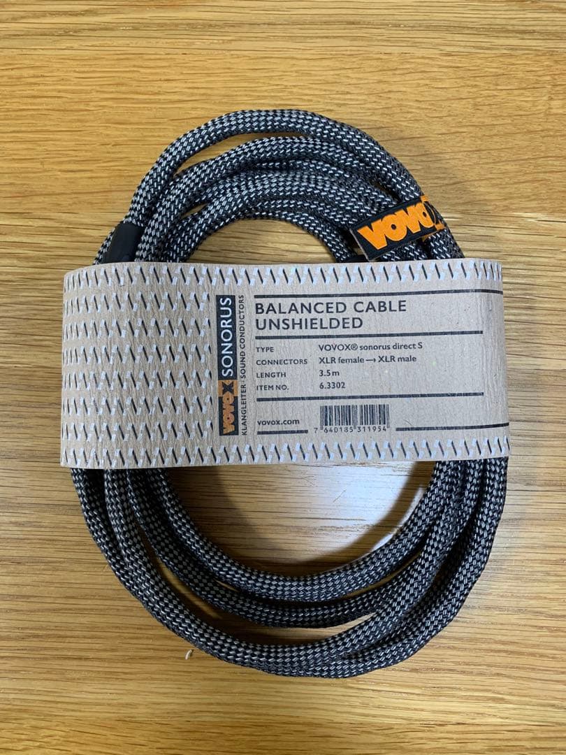 配信機器・PA機器・レコーディング機器 VOVOX sonorus direct S 350cm XLR(F)-(M)