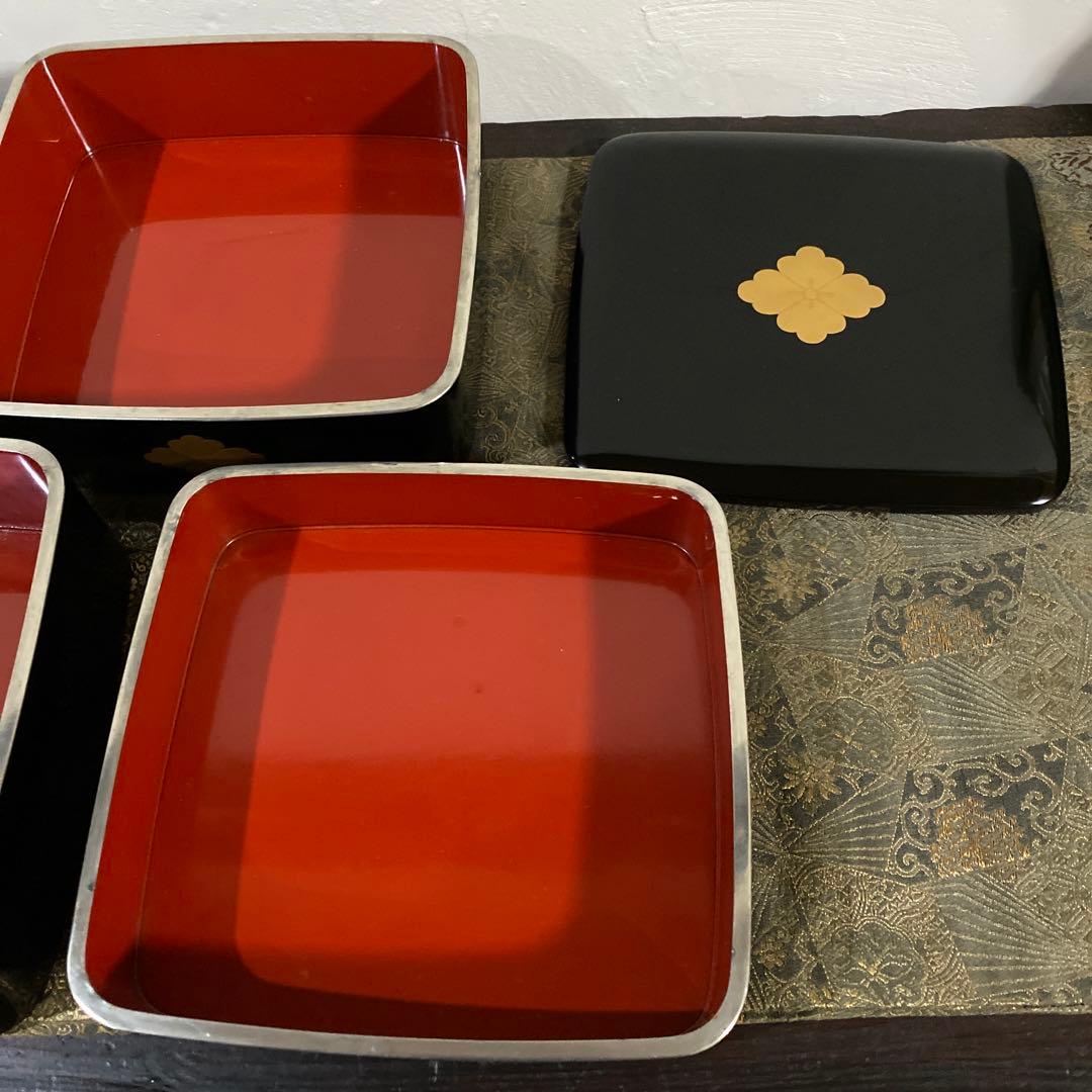 輪島塗　小さなお重　段重