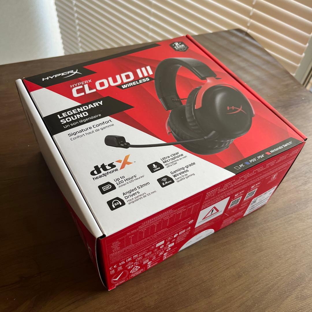 新品・未開封　ワイヤレスヘッドセットHYPERX CLOUDⅢ WIRELESS