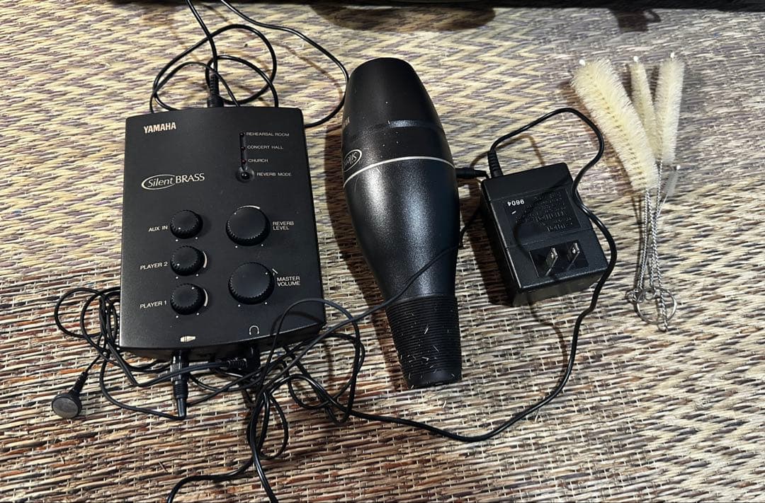 【YAMAHA】ゴールド トランペット -Silent BRASS付-