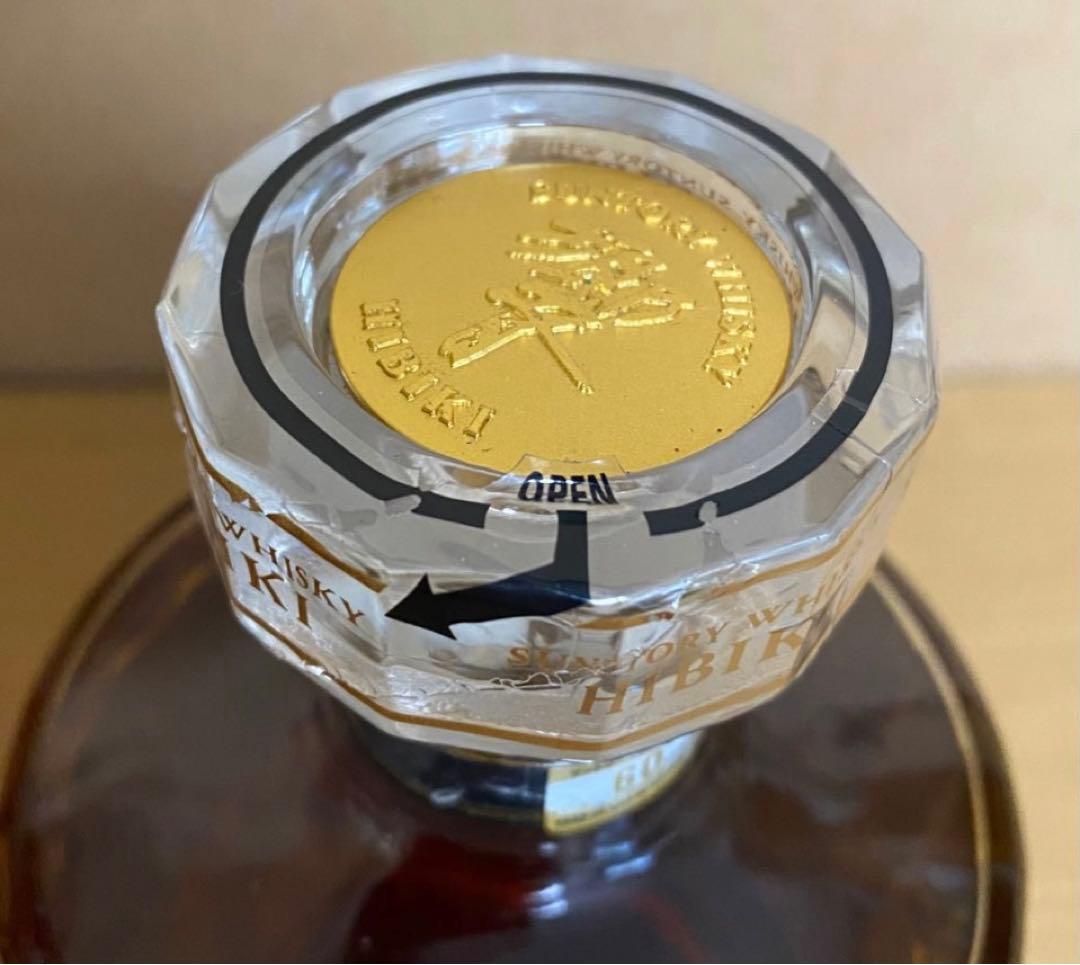 響21年 金キャップ 旧ボトル ウイスキー 43% 外箱付　希少品