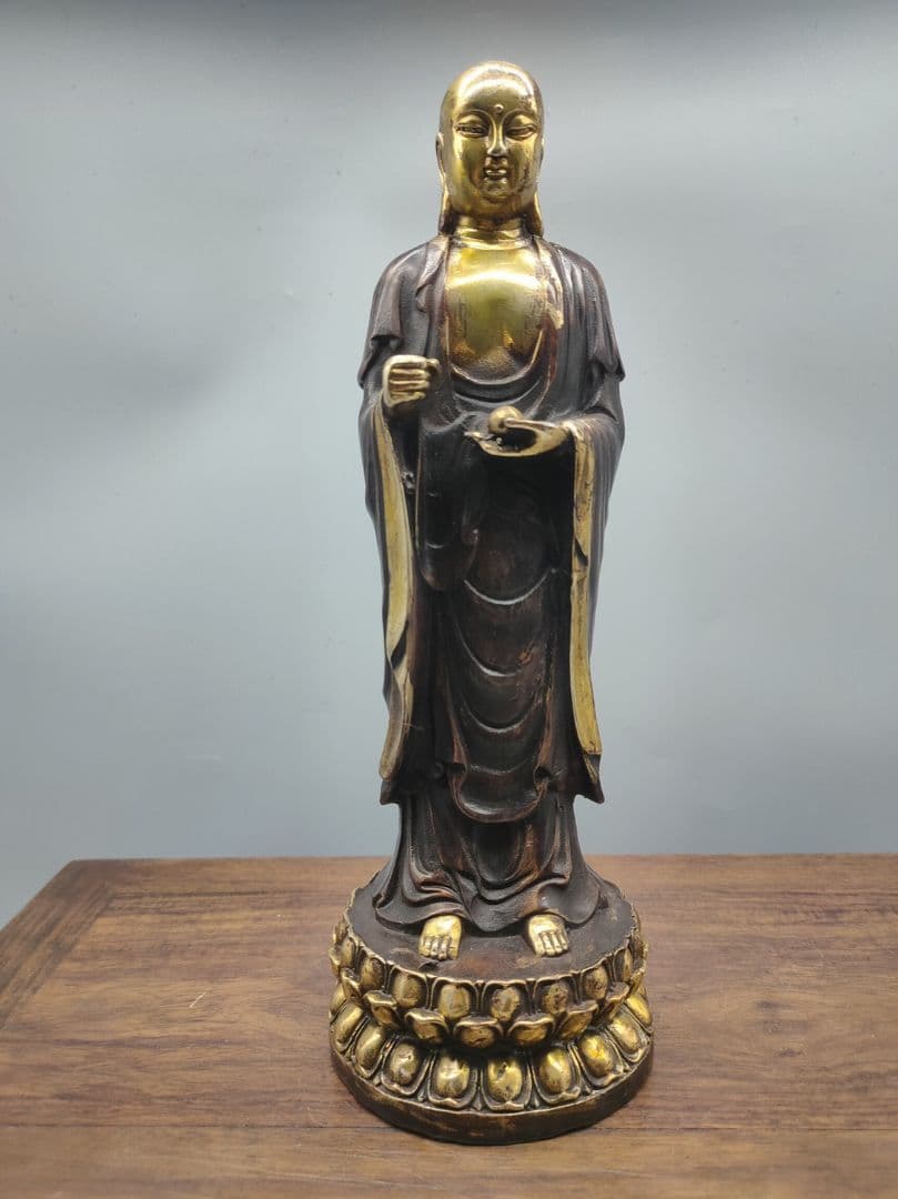 地蔵 菩薩 観音 銅製 仏像 彫刻 置物 開運 風水