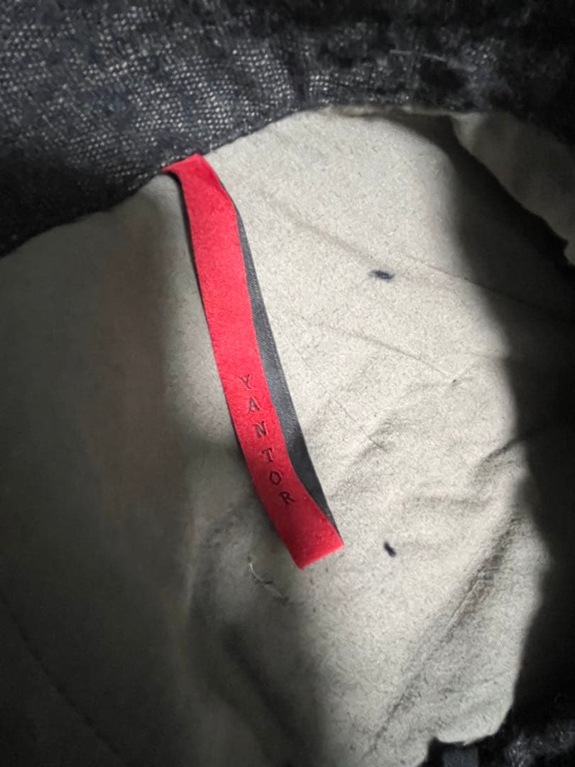 YANTOR ペイズリー柄 ダークブルー サルエルパンツ