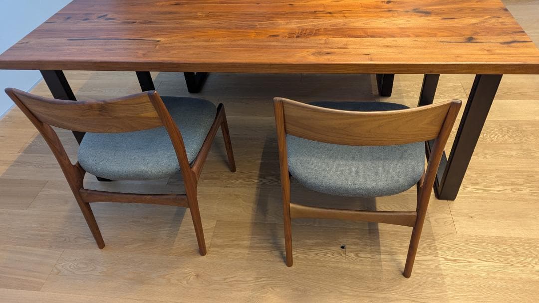 【ACTUS】 FJテーブル幅180cm[ウォールナット天然木 ウレタン塗装]