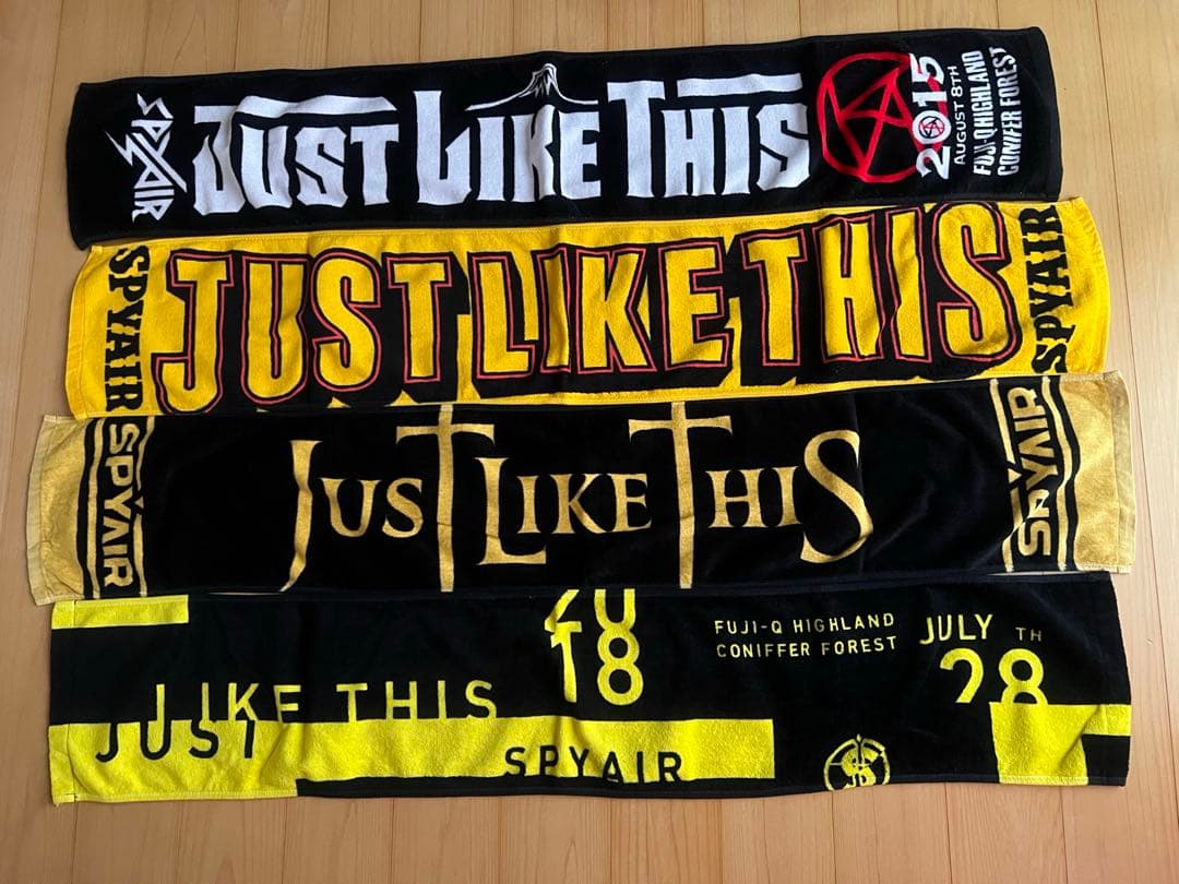 SPYAIR マフラータオル　2015年〜2018年　13枚セット　スパイエアー