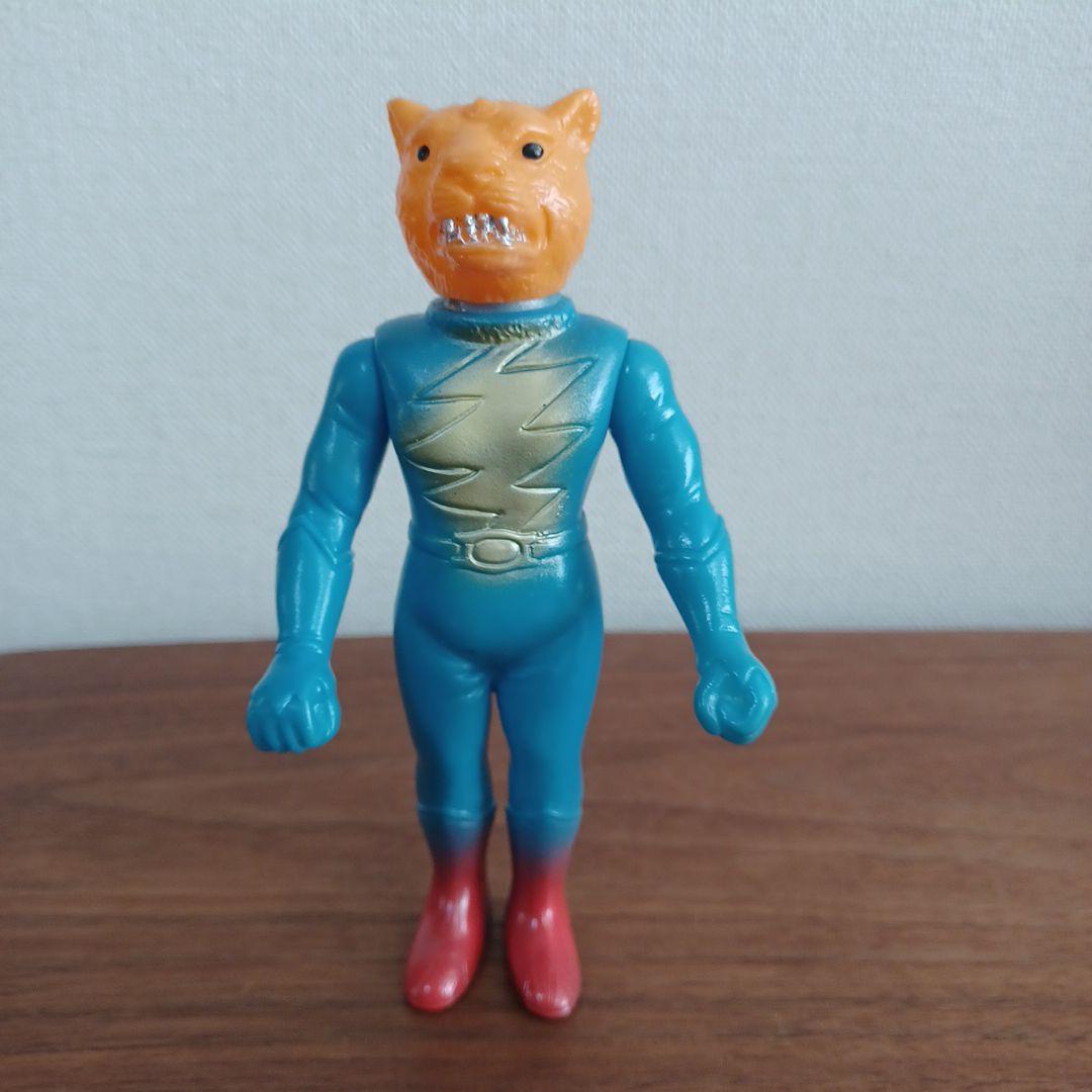 当時物　パチモノ「鉄人タイガーセブン」風のソフビフィギュア