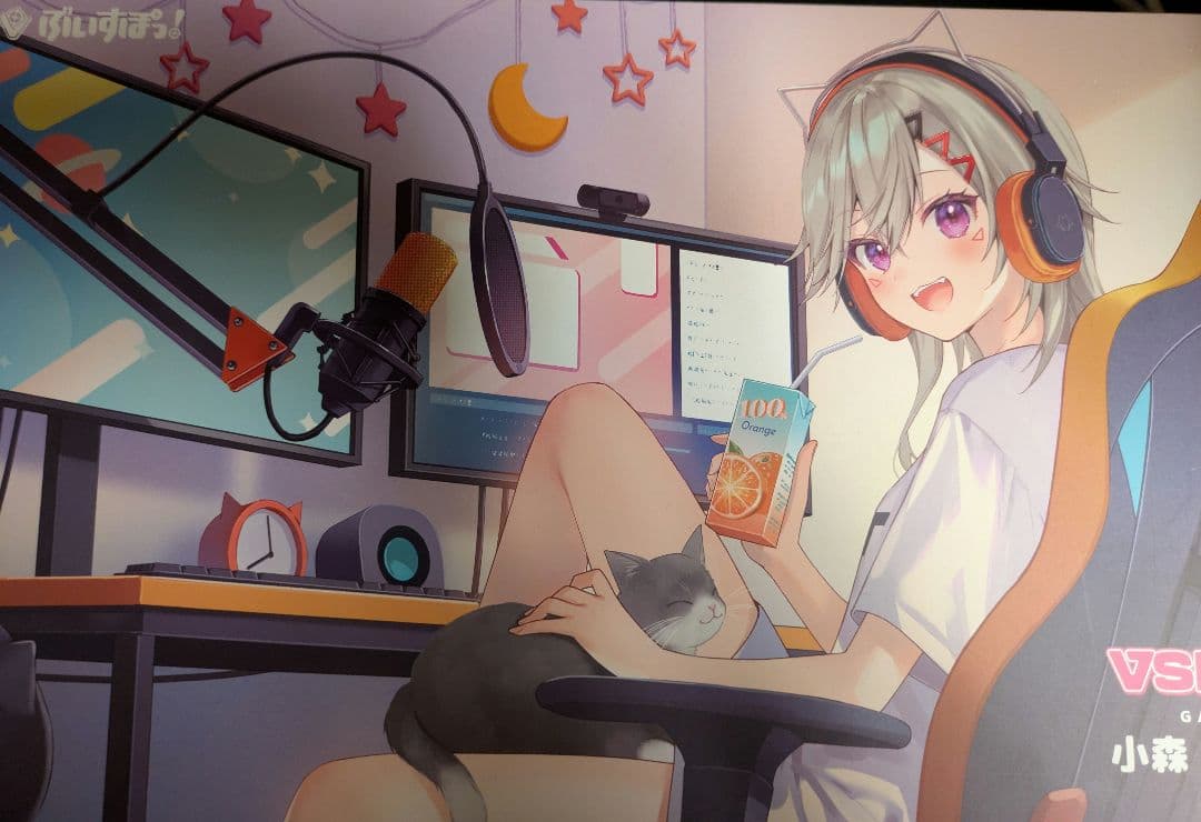 【ほぼ未使用】VSPO!GEAR ゲーミングキーボード 小森めと