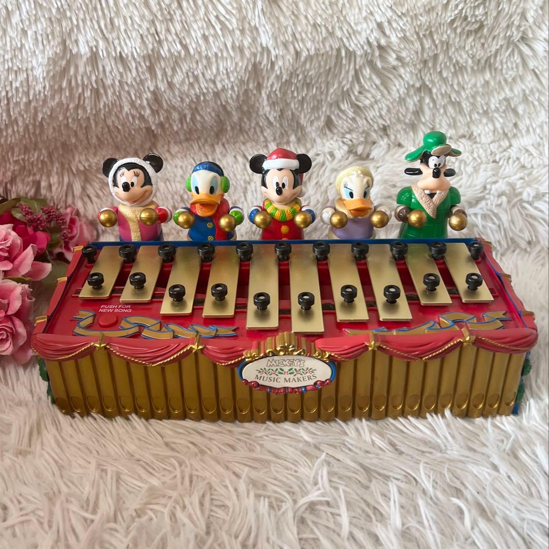 ディズニー クリスマス 演奏　音楽　置物　ミッキーメリーミュージックメイカーズ