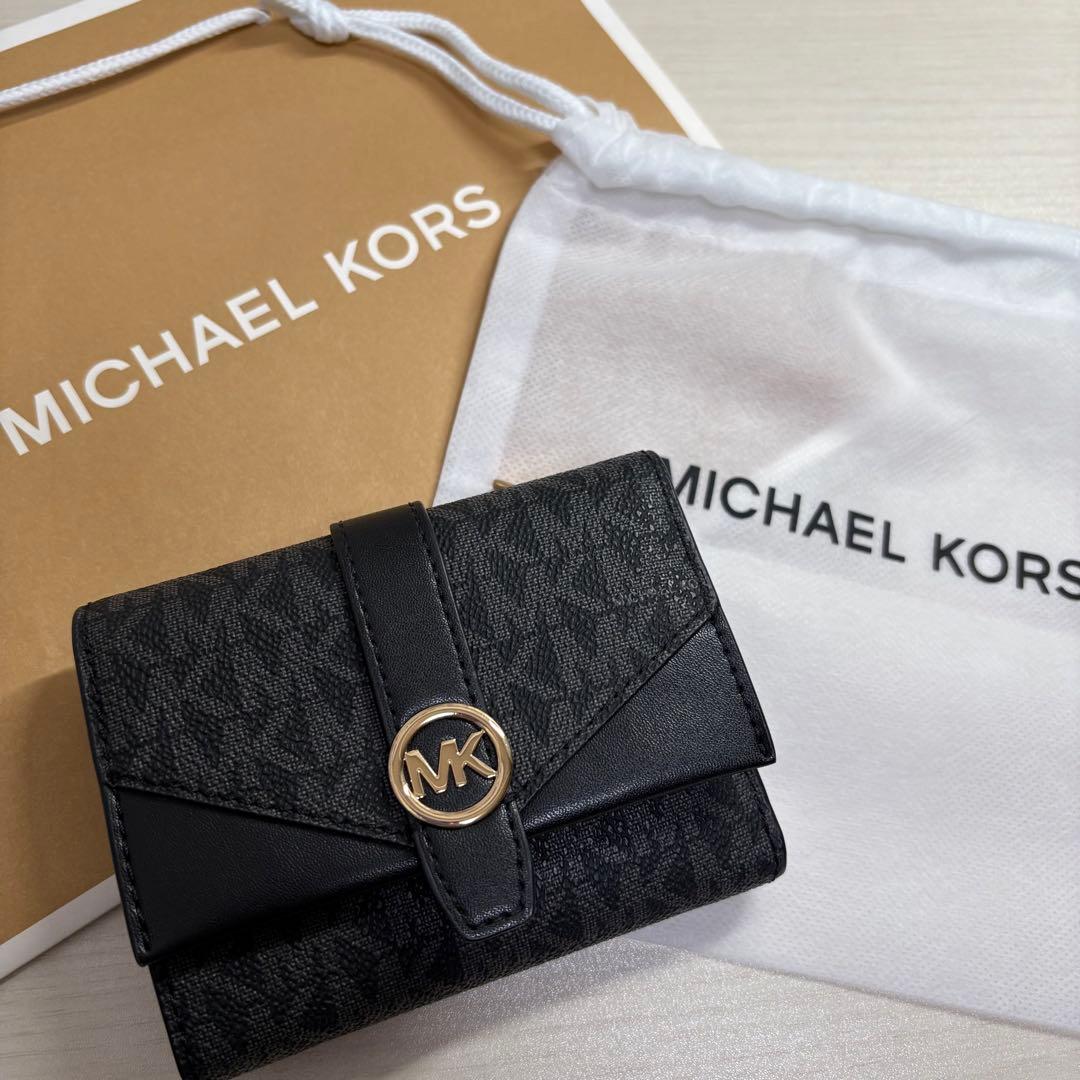 マイケルコース 三つ折り財布 シグネチャー