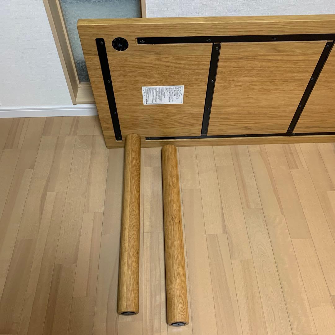 無印良品　オーク無垢材　ダイニングテーブル W1200×D600×H720