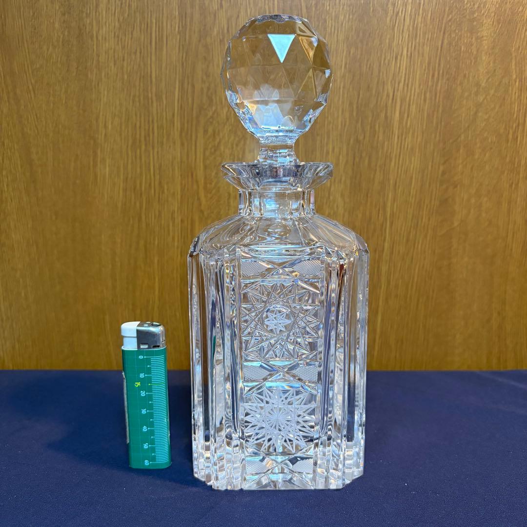 ボヘミアングラス　クリスタルガラス デキャンタ