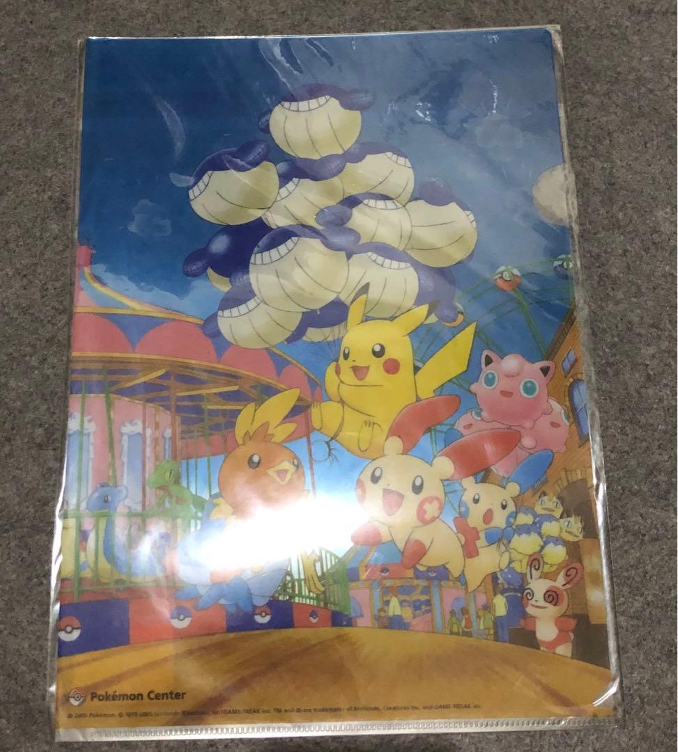 ポケモンセンター　A4クリアファイル　ホエルコ　パッチール　プラスル　マイナン