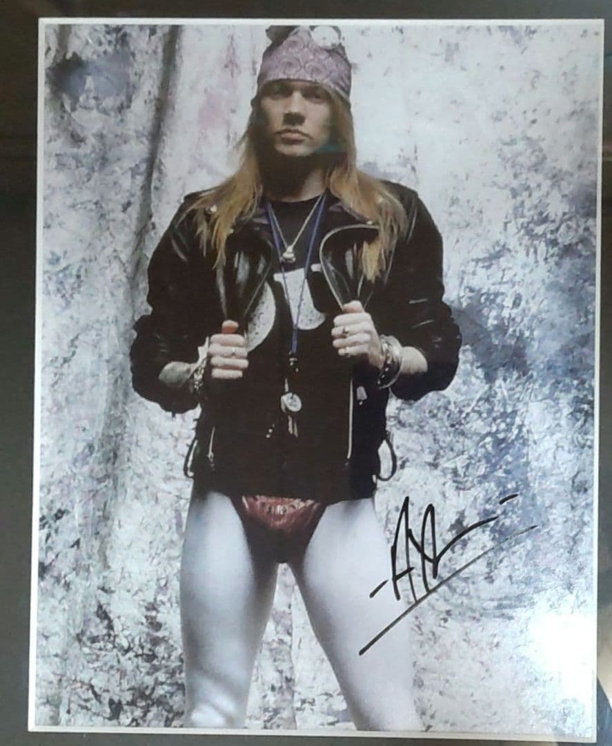 アクセル・ローズ 直筆サインガンズ・アンド・ローゼズ アクセルローズ