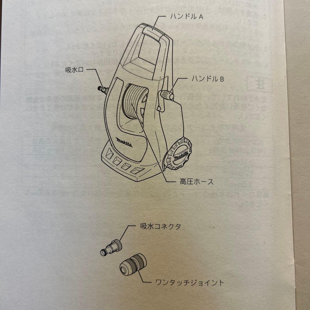 【キム】マキタ　高圧洗浄機　ＭＨＷ0800(付属品のみ)