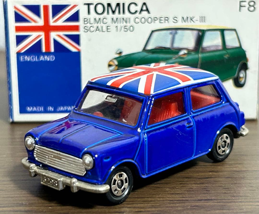 トミカ ミニクーパー 濃青 ユニオンジャック