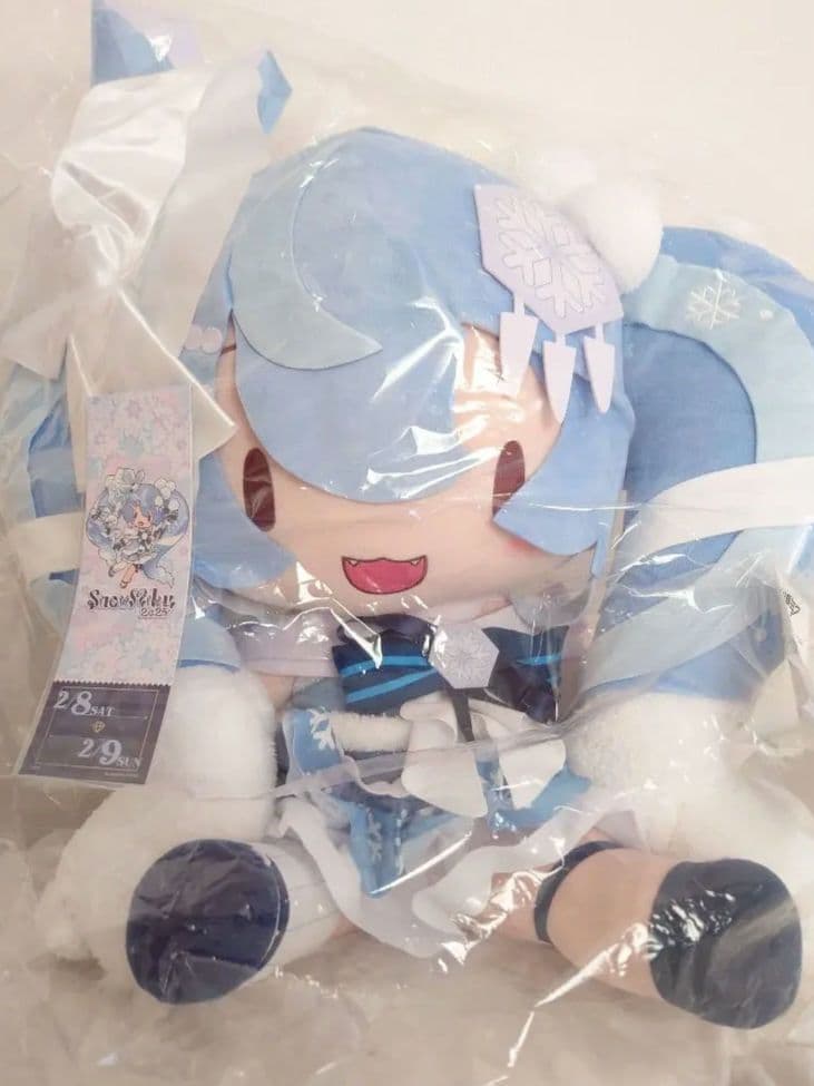 (特典付き)雪ミク2025ふわぷちどでかジャンボぬいぐるみ 初音ミク