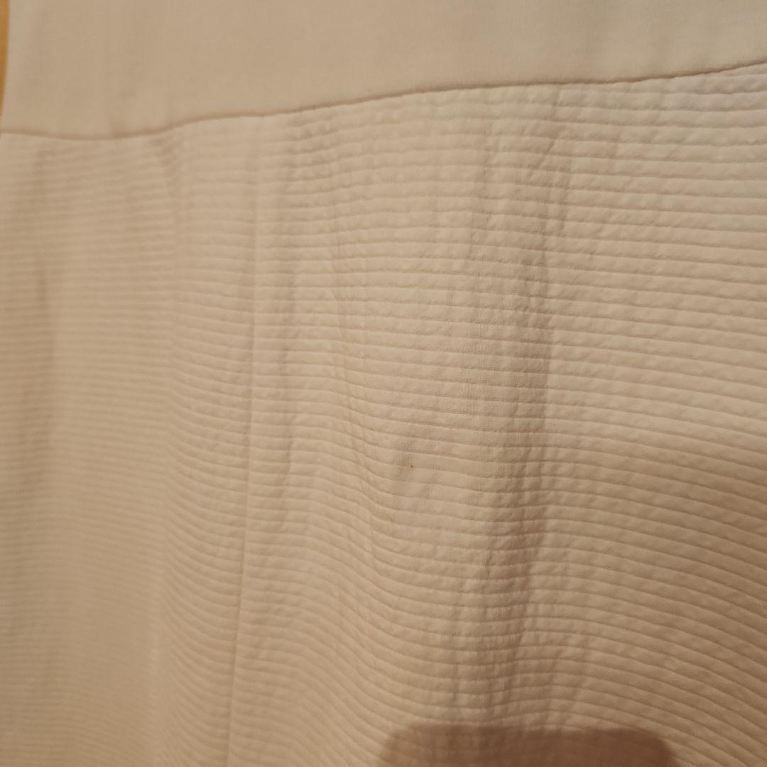 MaxMara ホワイトドレス Vネック キャップスリーブ