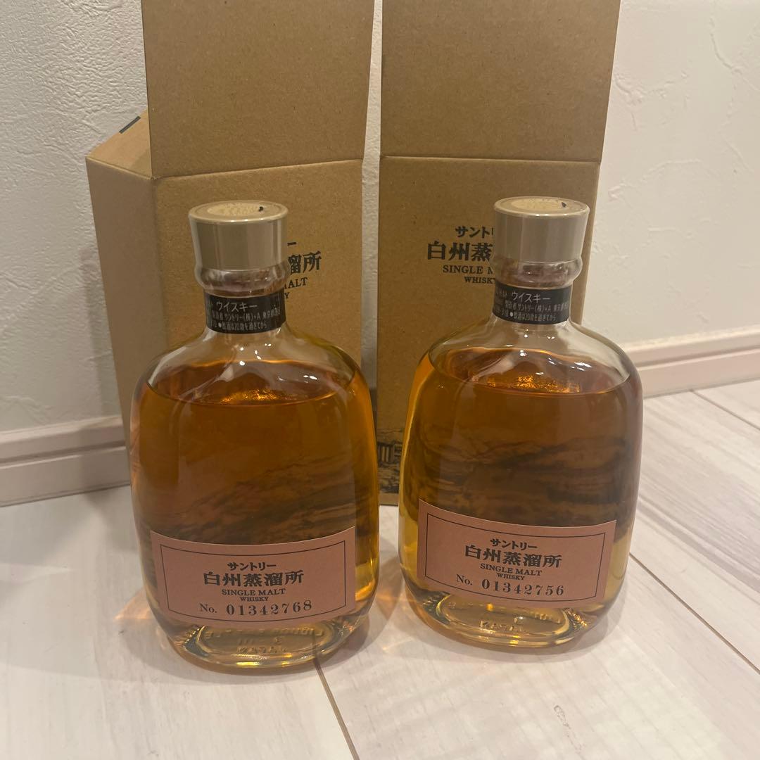【白州蒸留所限定】サントリー　シングルモルトウイスキー 300ml 箱付き　2本