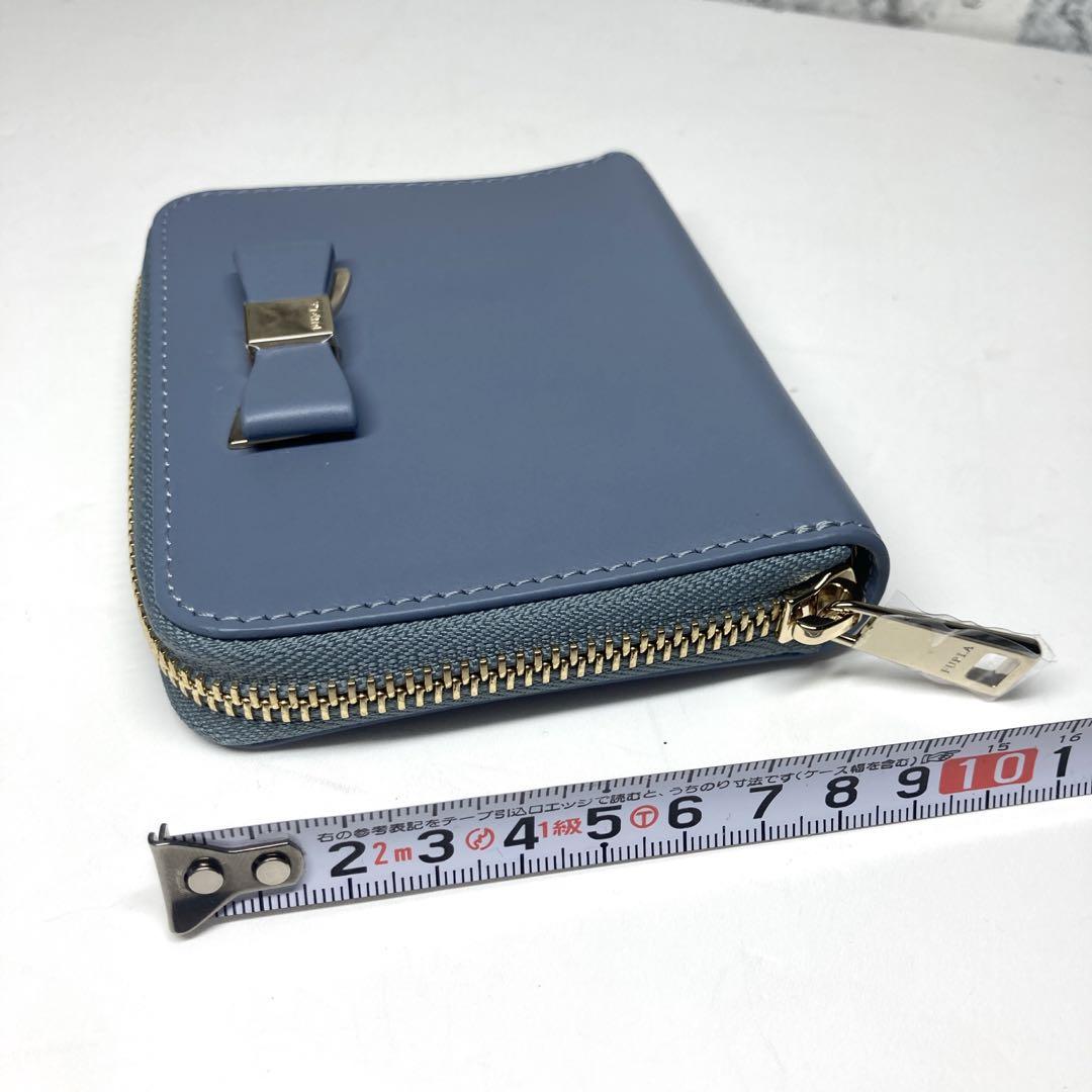 【新品・未使用】FURLA フルラ 二つ折り 財布 リボン付 レディース