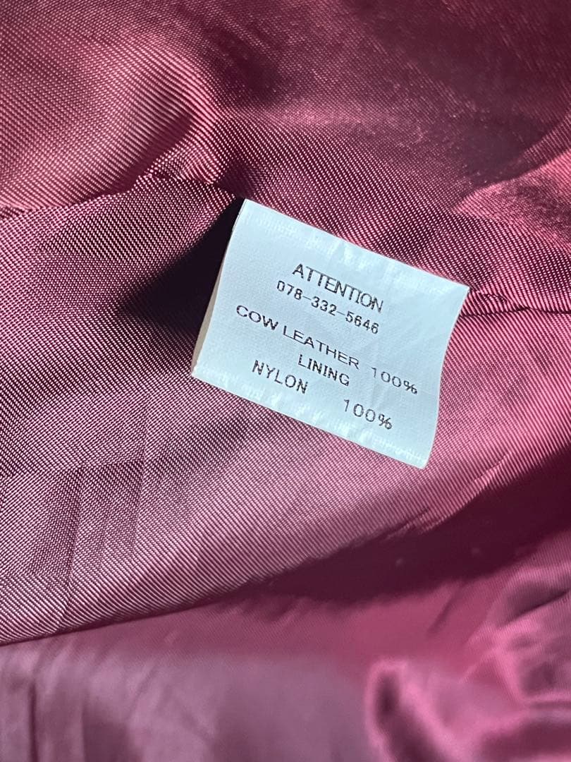 シングルライダースレザージャケット 本革 CowLeather