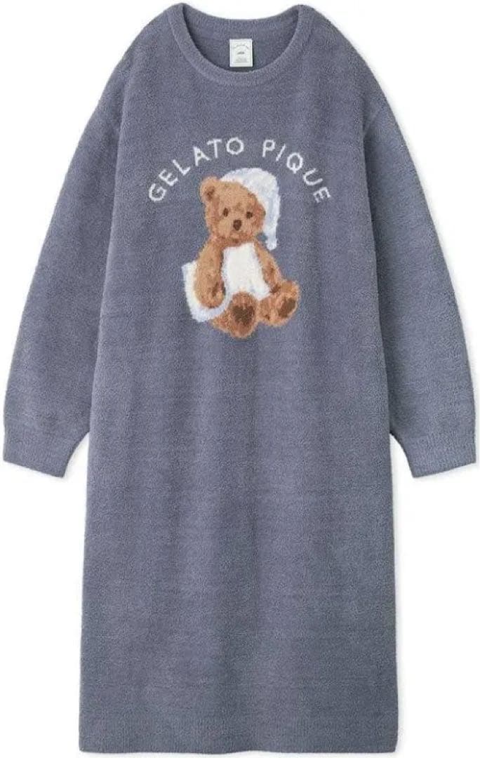 【さなさま】ジェラートピケ　GOOD NIGHT BEAR ワンピース