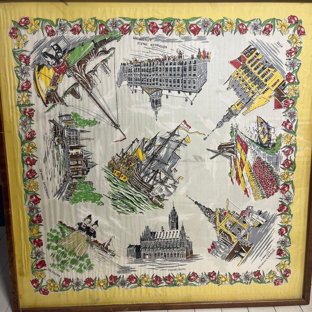 vintage バンダナ　額付き　ヴィンテージ　希少　インテリア　リーバイス