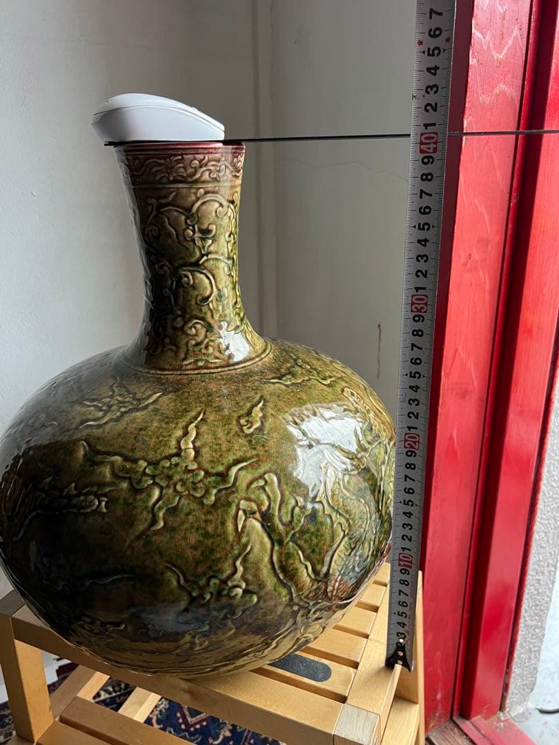 中国古美術　花瓶　在銘 大明宣德年製