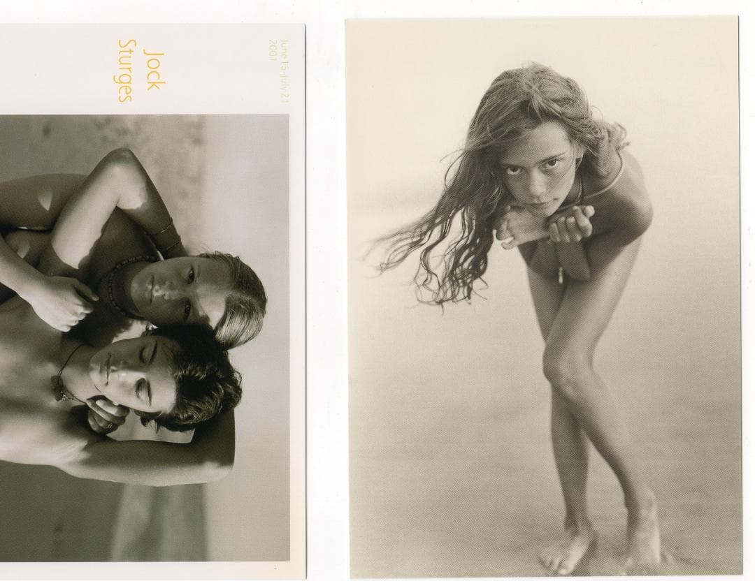 ジョック・スタージス写真展案内はがき　未使用品　2点