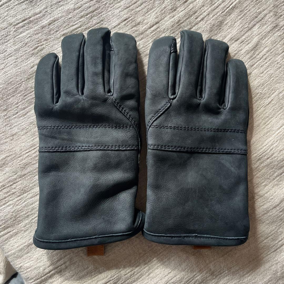 UGGレザー牛革黒手袋　グローブ　Lサイズ