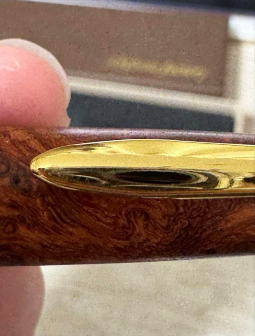 あけぼの工房　本花梨　ボールペン　アルミ金具