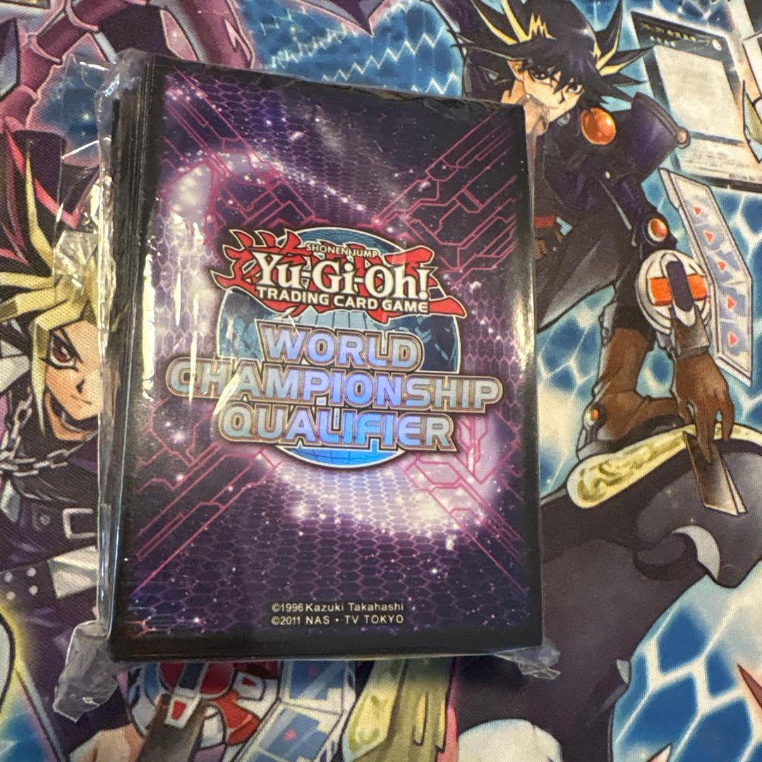 遊戯王　wcq 2014 スリーブ　パープル　紫　100枚　中古