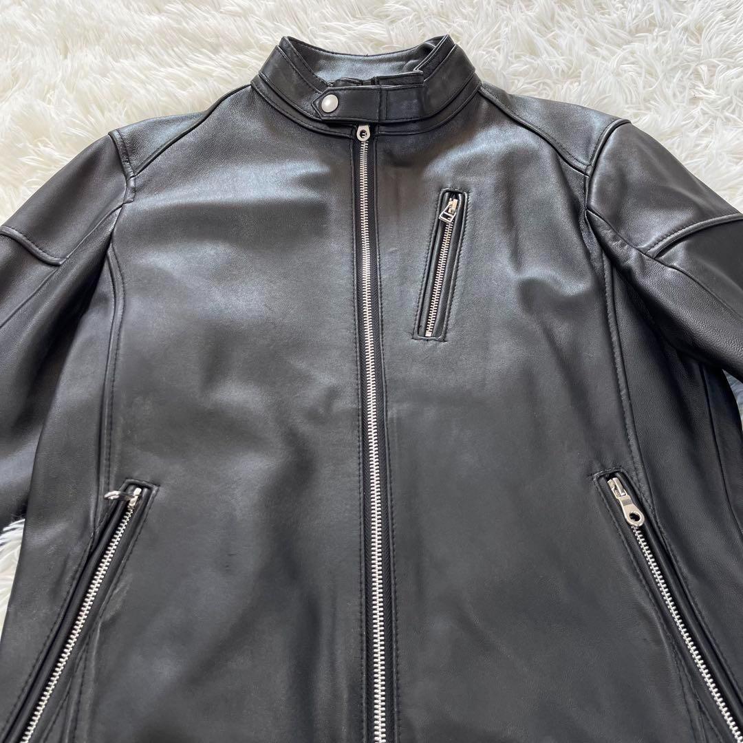 ラトルトラップ　シングルライダースジャケット　羊革　 ソフトレザー　Mサイズ