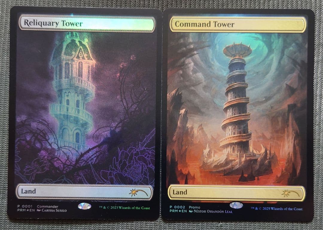 mtg 稀少 テキストレス プロモ FOIL 統率の塔 聖遺の塔 2枚セット