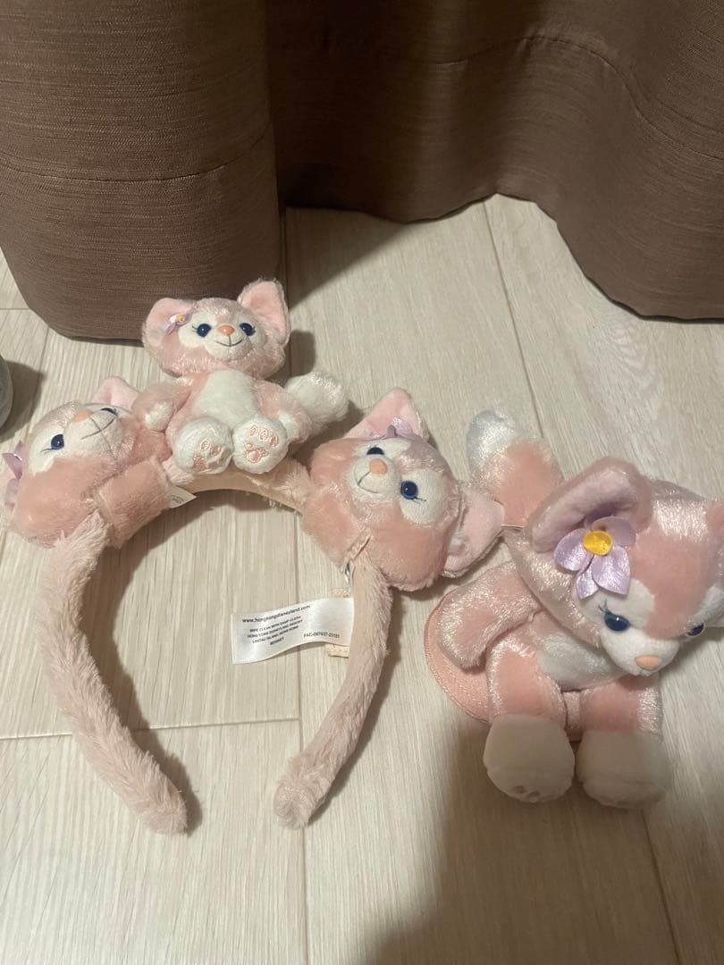 香港ディズニー　リーナベル カチューシャ ぬいぐるみ付き　肩　カスタム