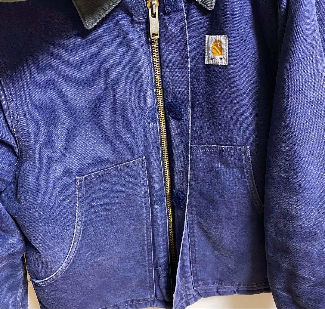 超スペシャル　トラディショナルジャケット　stussyネイビー　 ダック生地