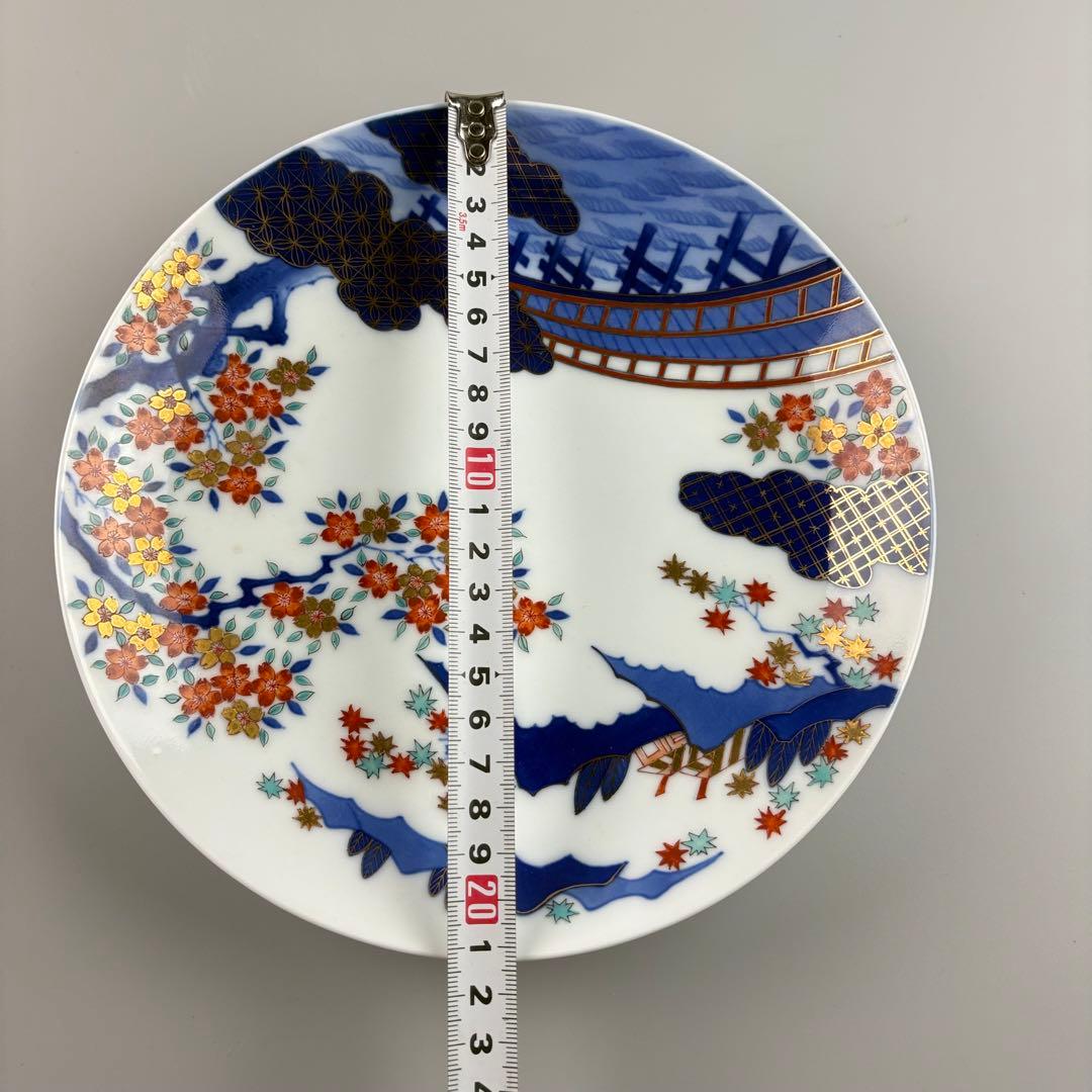 辻常陸 染錦 飾皿 皿 古美術 色絵 絵皿 アンティーク