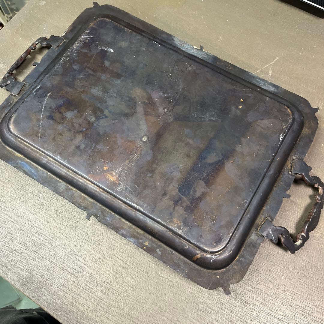 2 金属製　プレート　エジプト　飾り皿