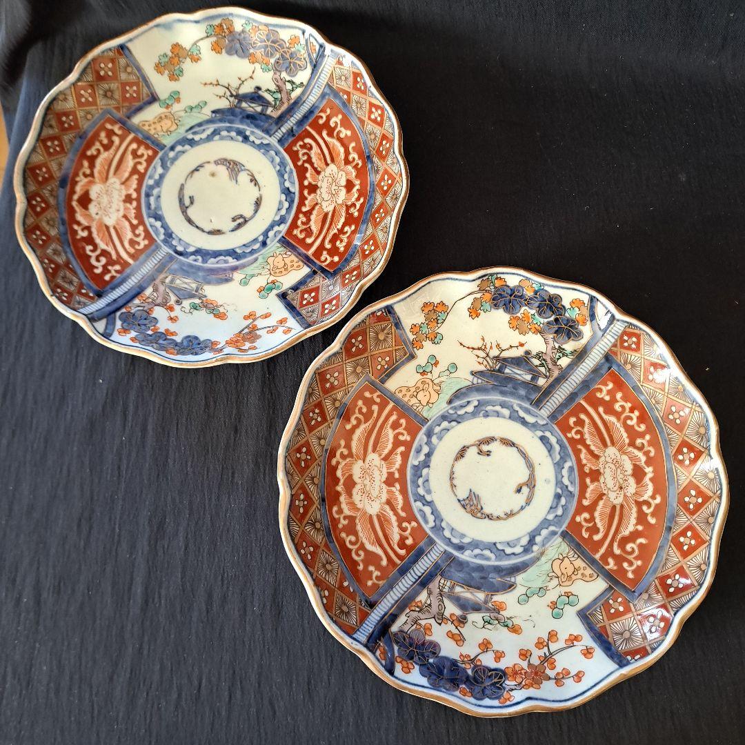 ご成約者です。「華やかな食卓！ 金彩古伊万里皿(直径21cm)」富貴長春皿