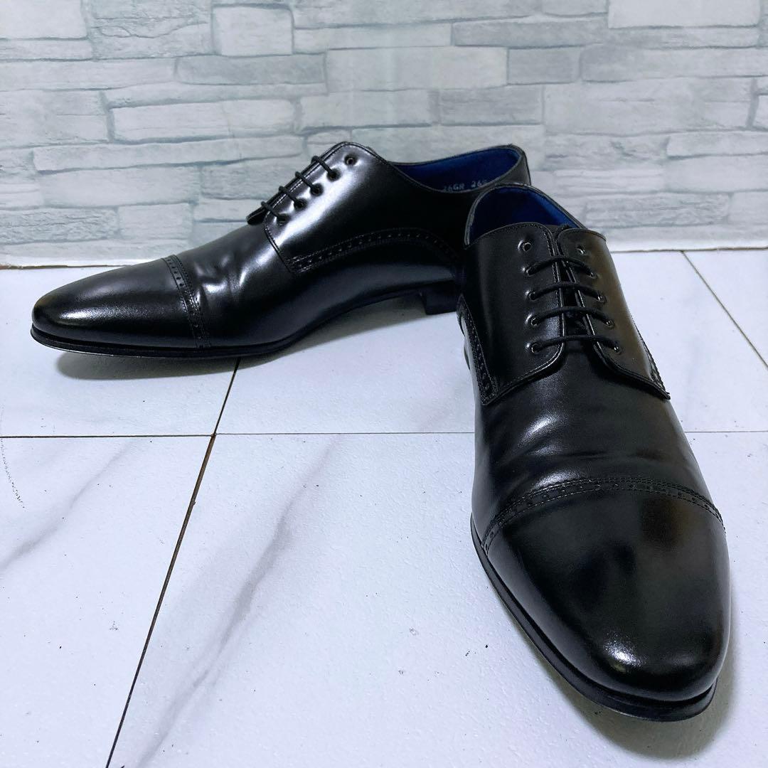 極美品 REGAL 26GR ビジネスシューズ ストレートチップ 黒 26.5