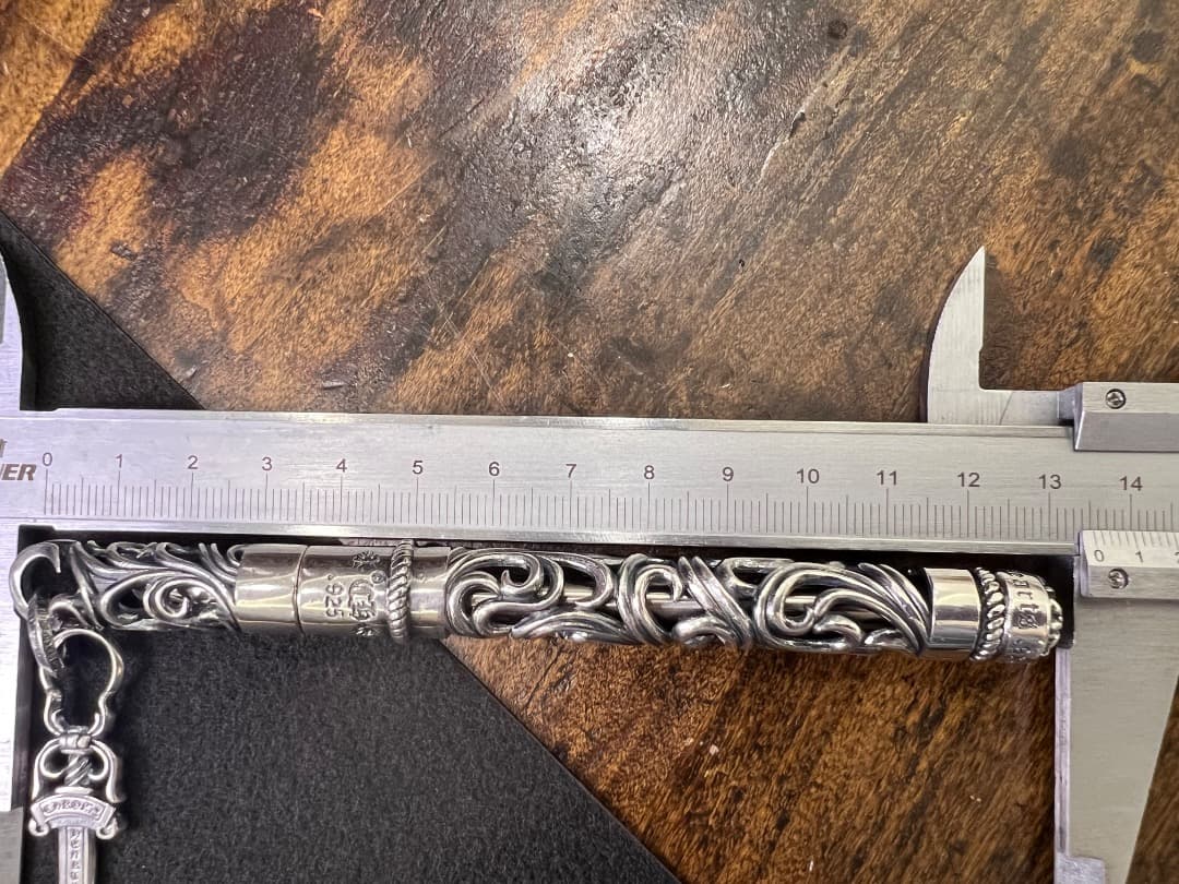 S925刻印有：重厚シルバーペンダントとしても使えるペン　SZB001