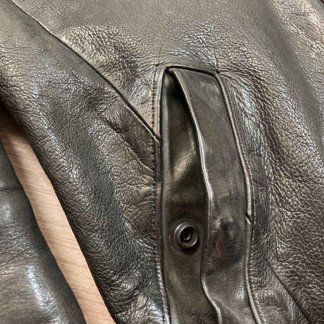 バックラッシュ イタリアンオイルショルダー製品染めブルゾン sizeS