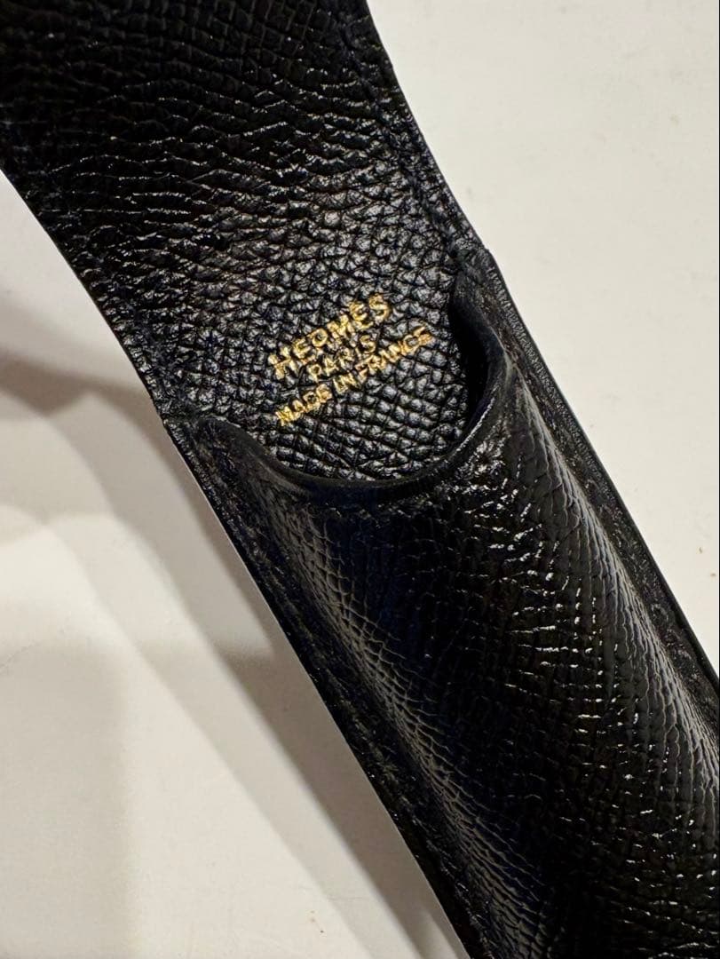 エルメス☆ペンケース　スタッズ　メドール クシュベル アクセサリーポーチ　黒