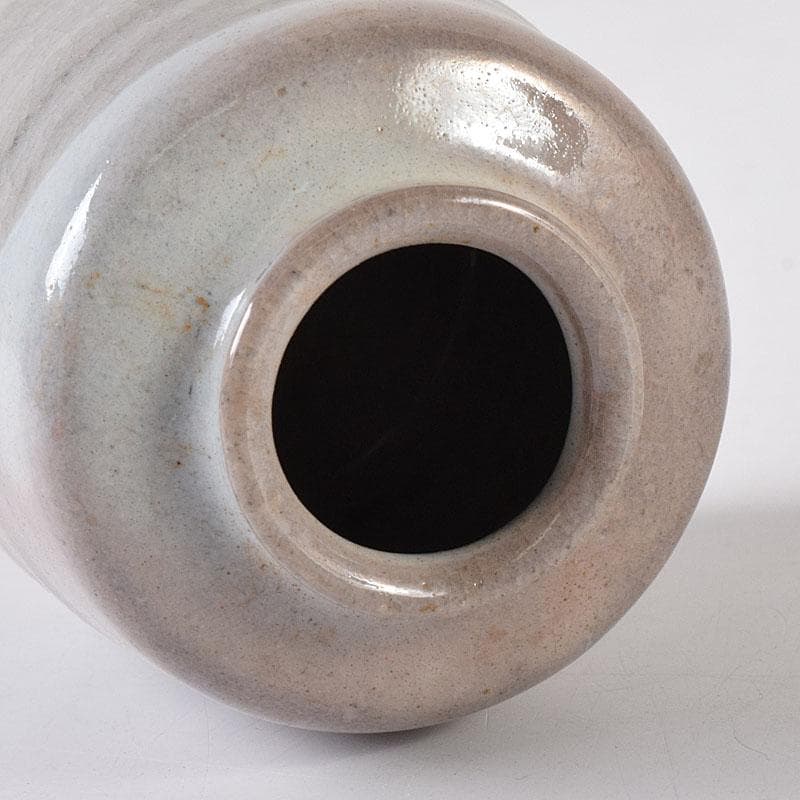 茶道具　萩焼　天寵山　七代　兼田三左エ門造　肩衝茶入　仕覆付　共箱　V　8140