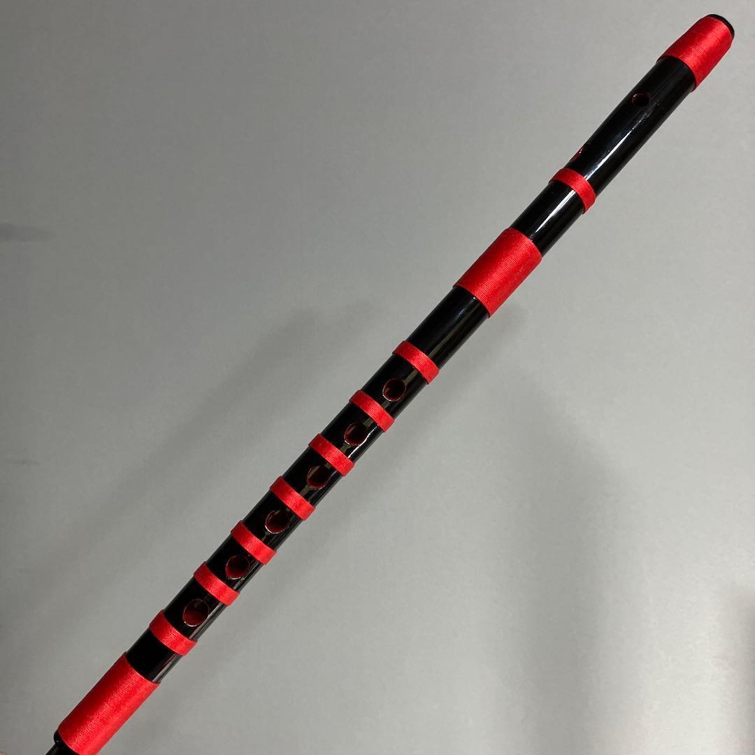 【入門】神楽笛リコーダー式（古典調篠笛、囃子笛）CMRX-111 総巻　咥え笛