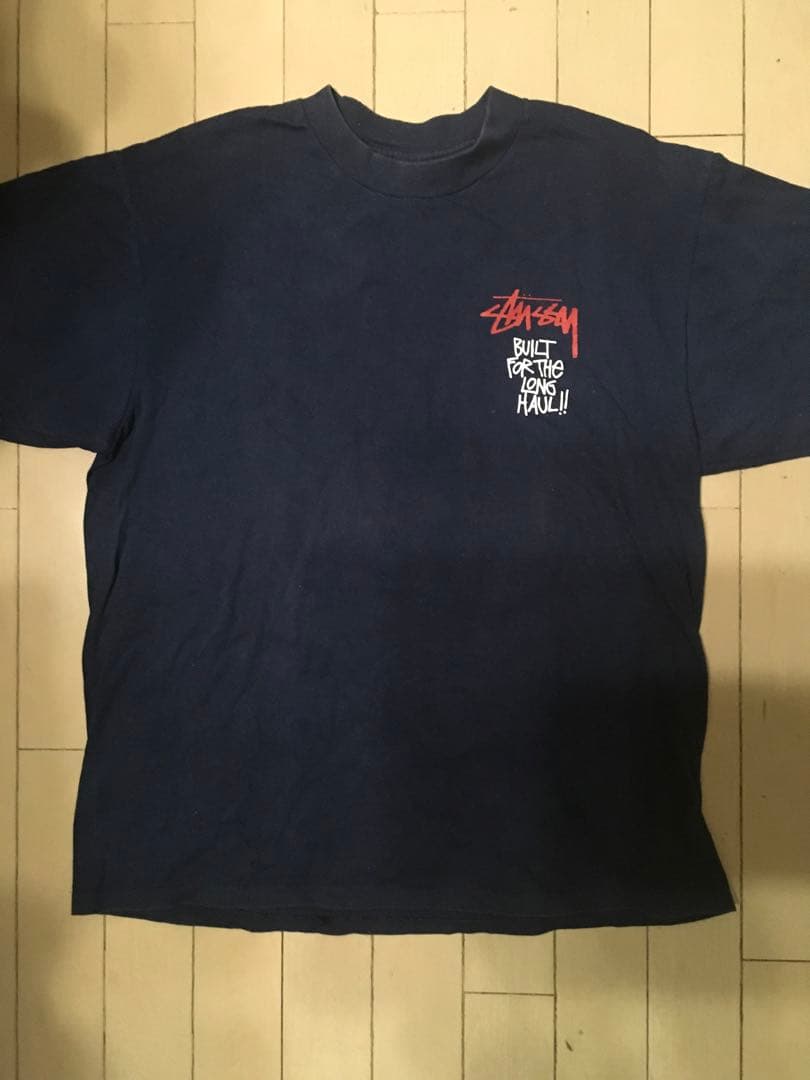 old Stussy ハーレーTシャツ L ネイビー