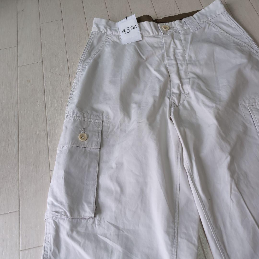 45R　オフホワイト カーゴパンツ サイズ