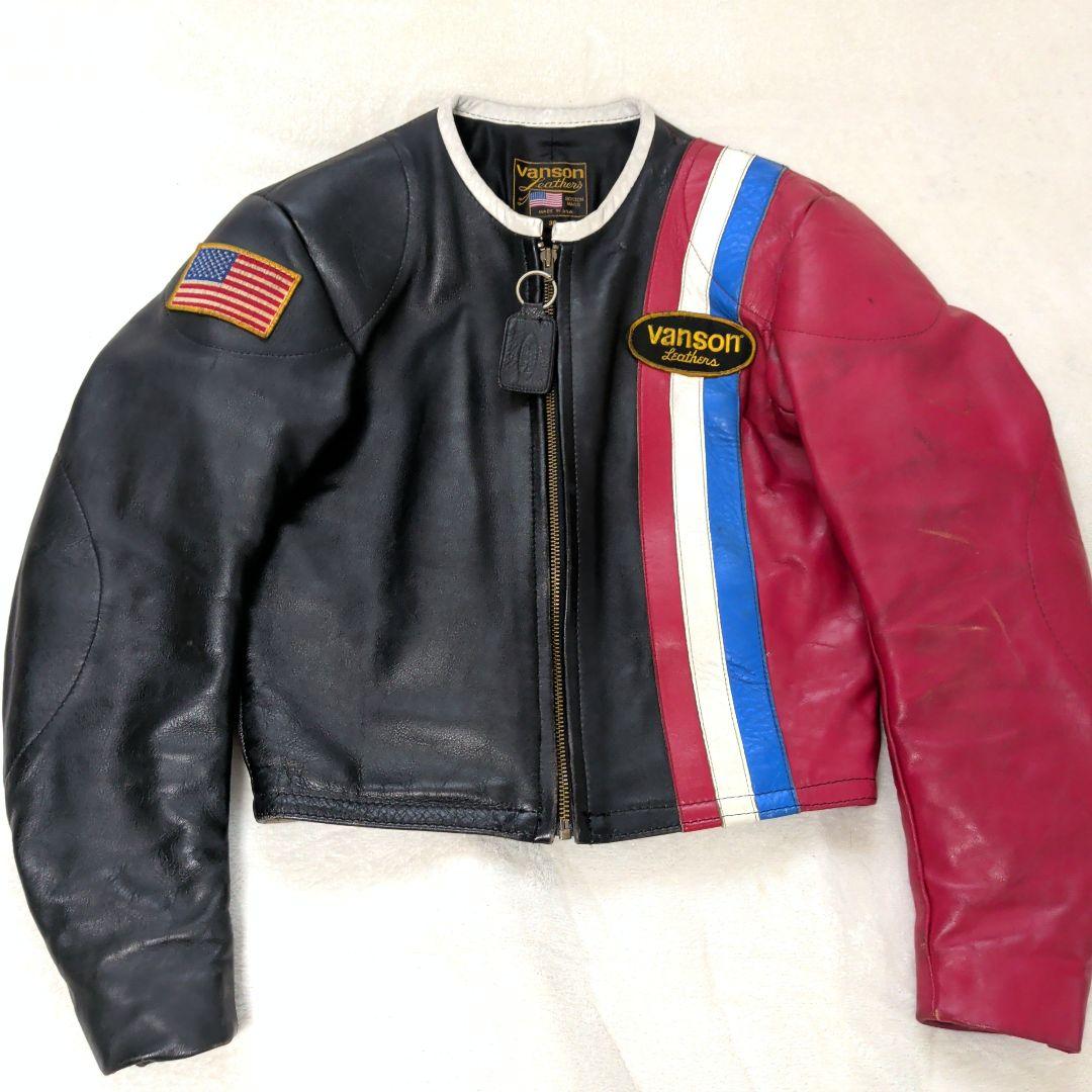 vanson レザーライダースジャケット 38