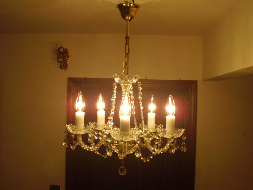 JOSEF WRANOVSKY☆ボヘミアンクリスタルシャンデリア☆引掛シーリング